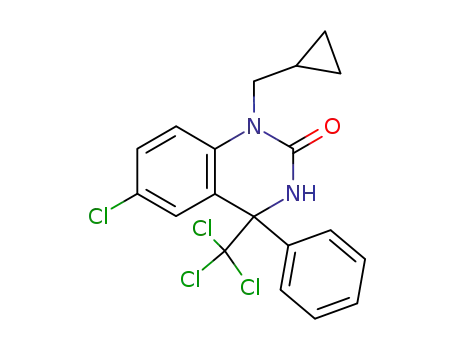 6-chloro-1-cyclopropylmethyl-3,4-dihydro-4-phenyl-4-trichloromethyl-2(1H)-quinazolinone