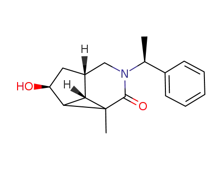 (2S,5aS,5bS)-2-Hydroxy-2b-methyl-4-((S)-1-phenyl-ethyl)-octahydro-4-aza-cyclopropa[cd]inden-3-one