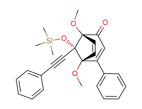 1,5-dimethoxy-4-phenyl-8-(phenylethynyl)-8-<(trimethylsilyl)oxy>bicyclo<3.2.1>octa-3,6-dien-2-one