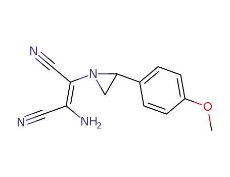 2-Butenedinitrile, 2-amino-3-[2-(4-methoxyphenyl)-1-aziridinyl]-, (Z)-