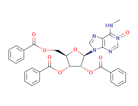 Adenosine, N-methyl-, 2',3',5'-tribenzoate, 1-oxide