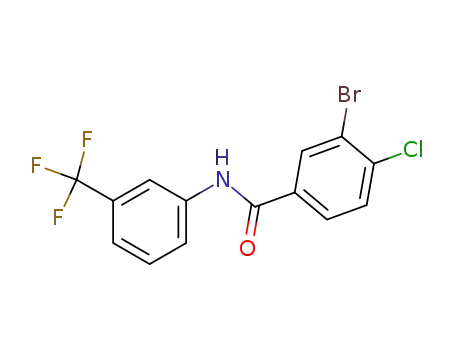 3-bromo-4-chloro-N-(3-(trifluoromethyl)phenyl)benzamide