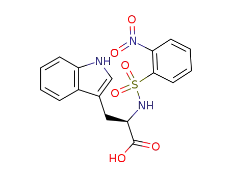 Molecular Structure of 140645-39-2 (D-Tryptophan, N-[(2-nitrophenyl)sulfonyl]-)