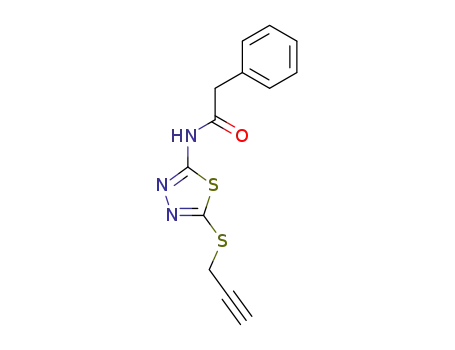2-Phenyl-N-(5-prop-2-ynylsulfanyl-[1,3,4]thiadiazol-2-yl)-acetamide