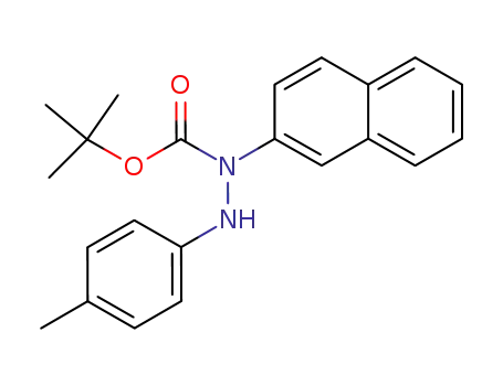 Molecular Structure of 756822-62-5 (tert-butyl N-(naphthalen-2-yl)-N'-(p-tolyl)hydrazine-N-carboxylate)