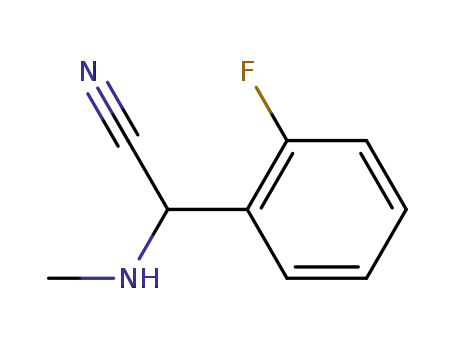 벤젠아세토니트릴, 2-플루오로-알파-(메틸아미노)-(9CI)