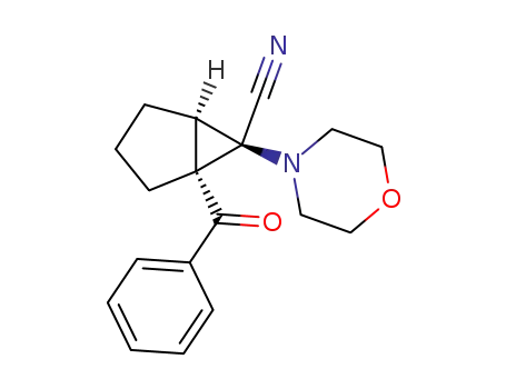 1α,5α,6β-1-benzoyl-6-morpholino-bicyclo<3.1.0>hexane-6-carbonitrile