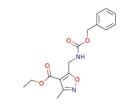 Molecular Structure of 159770-29-3 (ethyl 5-benzyloxycarbonylaminomethyl-3-methylisoxazole-4-carboxylate)