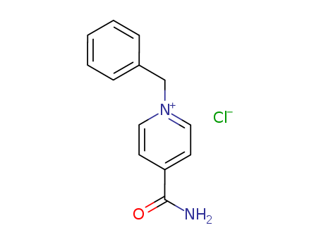 Molecular Structure of 16183-82-7 (Pyridinium, 4-(aminocarbonyl)-1-(phenylmethyl)-, chloride)