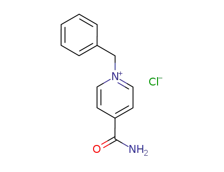 Molecular Structure of 16183-82-7 (Pyridinium, 4-(aminocarbonyl)-1-(phenylmethyl)-, chloride)