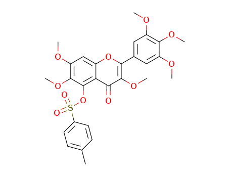 Toluene-4-sulfonic acid 3,6,7-trimethoxy-4-oxo-2-(3,4,5-trimethoxy-phenyl)-4H-chromen-5-yl ester