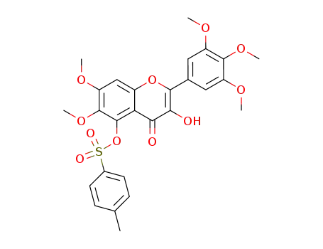 Toluene-4-sulfonic acid 3-hydroxy-6,7-dimethoxy-4-oxo-2-(3,4,5-trimethoxy-phenyl)-4H-chromen-5-yl ester
