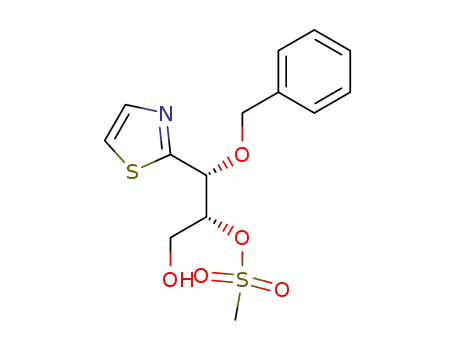 Methanesulfonic acid (1R,2R)-2-benzyloxy-1-hydroxymethyl-2-thiazol-2-yl-ethyl ester