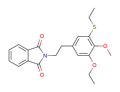 1H-Isoindole-1,3(2H)-dione,
2-[2-[3-ethoxy-5-(ethylthio)-4-methoxyphenyl]ethyl]-