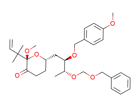 (2S,6S)-6-[(2R,3R)-3-Benzyloxymethoxy-2-(4-methoxy-benzyloxy)-butyl]-2-(1,1-dimethyl-allyl)-2-methoxy-dihydro-pyran-3-one