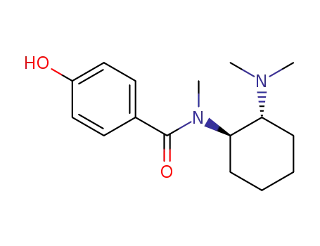 Molecular Structure of 98587-47-4 (Benzamide, N-[2-(dimethylamino)cyclohexyl]-4-hydroxy-N-methyl-,
trans-)