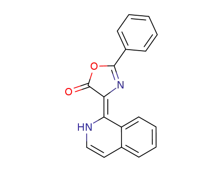 5(4H)-Oxazolone, 4-(1(2H)-isoquinolinylidene)-2-phenyl-, (E)-