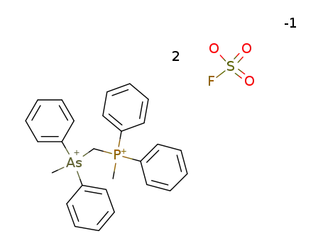 (Methyldiphenylarsonio)(methyldiphenylphosphonio)methan-bis(fluorsulfat)