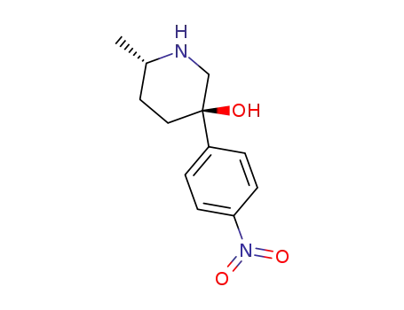 trans-3-(p-nitrophenyl)-6-methyl-3-piperidinol