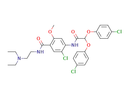 4-[2,2-Bis-(4-chloro-phenoxy)-acetylamino]-5-chloro-N-(2-diethylamino-ethyl)-2-methoxy-benzamide