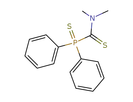 Molecular Structure of 27333-95-5 (Phosphinecarbothioamide, N,N-dimethyl-1,1-diphenyl-, 1-sulfide)