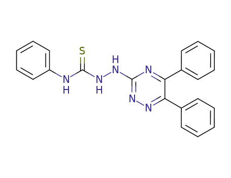 Molecular Structure of 116441-21-5 (2-(5,6-diphenyl-1,2,4-triazin-3-yl)-N-phenylhydrazinecarbothioamide)