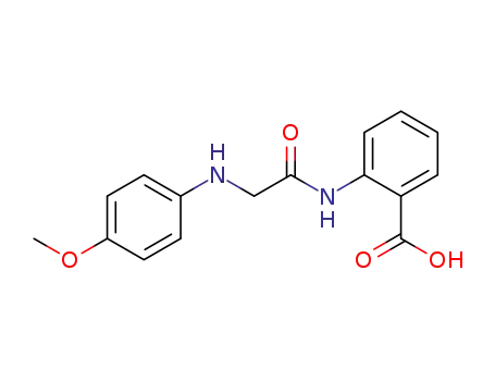 Molecular Structure of 140934-46-9 (Benzoic acid, 2-[[[(4-methoxyphenyl)amino]acetyl]amino]-)