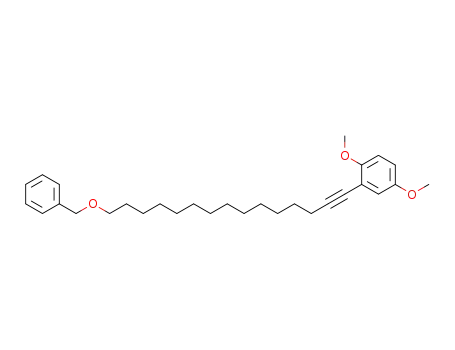 Molecular Structure of 887604-10-6 (2-(15-Benzyloxy-pentadec-1-ynyl)-1,4-dimethoxy-benzene)