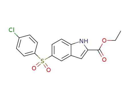 2-ethoxycarbonyl-5-(p-chlorophenylsulfonyl)indole