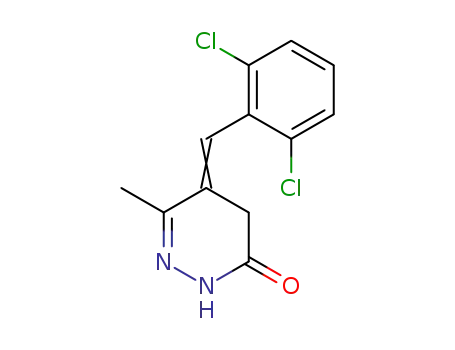 Molecular Structure of 90060-92-7 (3(2H)-Pyridazinone,5-[(2,6-dichlorophenyl)methylene]-4,5-dihydro-6-methyl-)