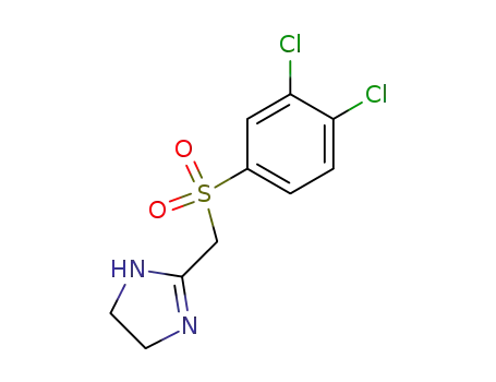 Molecular Structure of 113698-39-8 (1H-Imidazole, 2-[[(3,4-dichlorophenyl)sulfonyl]methyl]-4,5-dihydro-)