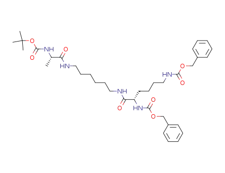 N-<N<sup>2</sup>,N<sup>6</sup>-Bis<(benzyloxy)carbonyl>-L-lysyl>-N'-<N-<(tert-butyloxy)carbonyl>-L-alanyl>hexane-1,6-diamine