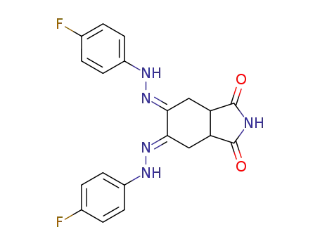5,6-Bis-[(4-fluoro-phenyl)-hydrazono]-hexahydro-isoindole-1,3-dione