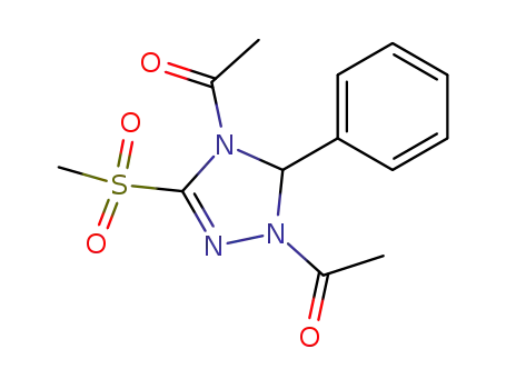 1,4-diacetyl-3-methylsulfonyl-5-phenyl-4,5-dihydro-1H-1,2,4-triazole