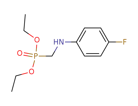 Molecular Structure of 129367-32-4 ([(4-Fluoro-phenylamino)-methyl]-phosphonic acid diethyl ester)