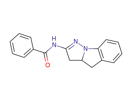 Molecular Structure of 151584-75-7 (2-benzoylamino-3,3a-dihydro-4H-pyrazolo<1,5-a>indole)