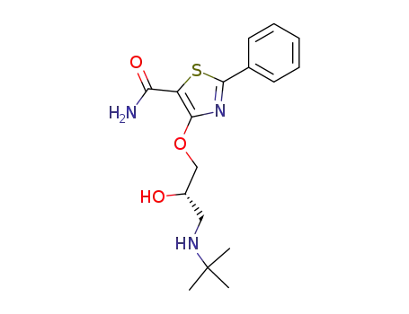 4-((S)-3-tert-Butylamino-2-hydroxy-propoxy)-2-phenyl-thiazole-5-carboxylic acid amide