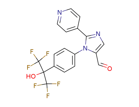1H-Imidazole-5-carboxaldehyde,
2-(4-pyridinyl)-1-[4-[2,2,2-trifluoro-1-hydroxy-1-(trifluoromethyl)ethyl]phen
yl]-