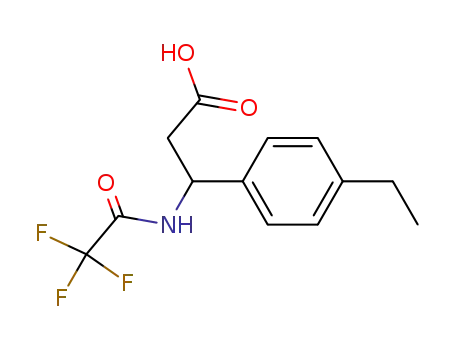3-(4-ETHYLPHENYL)-3-[(2,2,2-TRIFLUOROACETYL)AMINO]PROPANOIC ACID