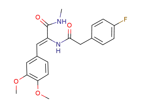 (Z)-3-(3,4-dimethoxyphenyl)-2-(4-fluorophenylacetylamino)-N-methyl-2-propenamide