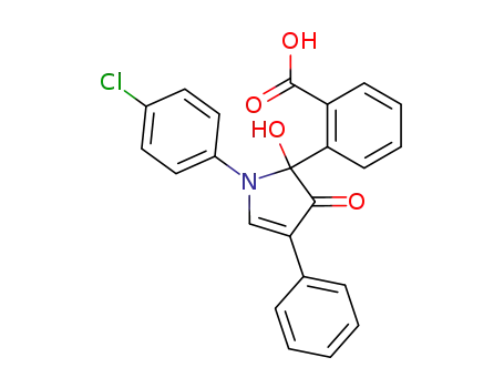 5-(2-carboxyphenyl)-1-(4-chlorophenyl)-5-hydroxy-3-phenyl-2-pyrrolin-4-one