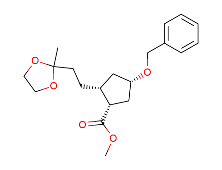 (1S,3S,4R)-1-benzyloxy-4-(3,3-ethylenedioxybutyl)-3-methoxycarbonylcyclopentane