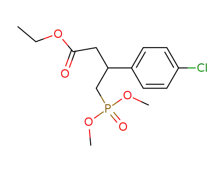 ethyl 3-(4-chlorophenyl)-4-dimethoxyphosphinylbutanoate