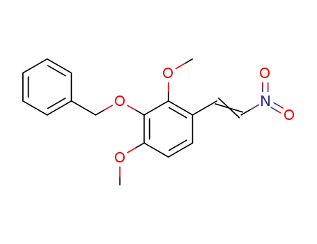 Molecular Structure of 121949-62-0 (3-benzyloxy-2,4-dimethoxy-β-nitrostyrene)