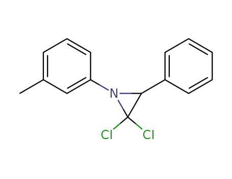2,2-Dichloro-3-phenyl-1-m-tolyl-aziridine