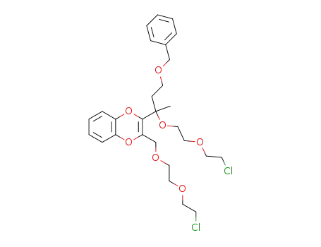 2-{3-Benzyloxy-1-[2-(2-chloro-ethoxy)-ethoxy]-1-methyl-propyl}-3-[2-(2-chloro-ethoxy)-ethoxymethyl]-benzo[1,4]dioxine