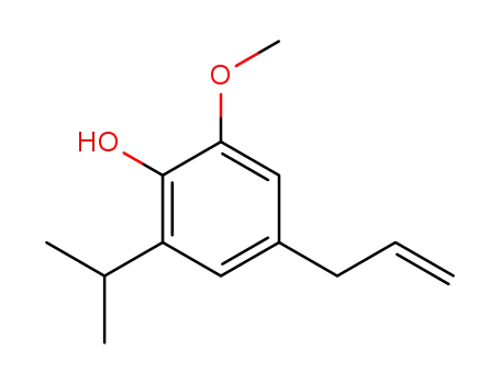 1-methoxy-2-hydroxy-3-isopropyl-5-allylbenzene