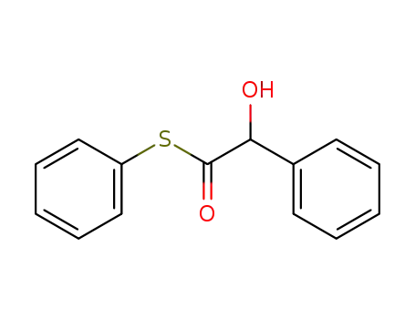Benzeneethanethioic acid, a-hydroxy-, S-phenyl ester