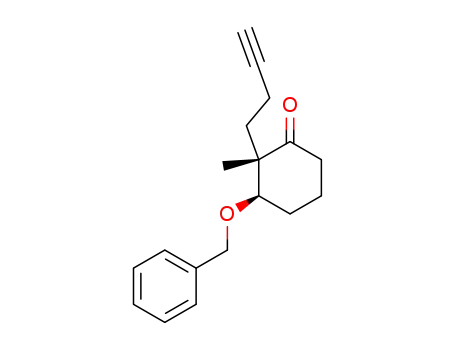 (2S,3R)-3-Benzyloxy-2-but-3-ynyl-2-methyl-cyclohexanone