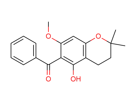 8-Benzoyl-5-hydroxy-7-methoxy-2,2-dimethyl-3,4-dihydro-2H-1-benzopyran